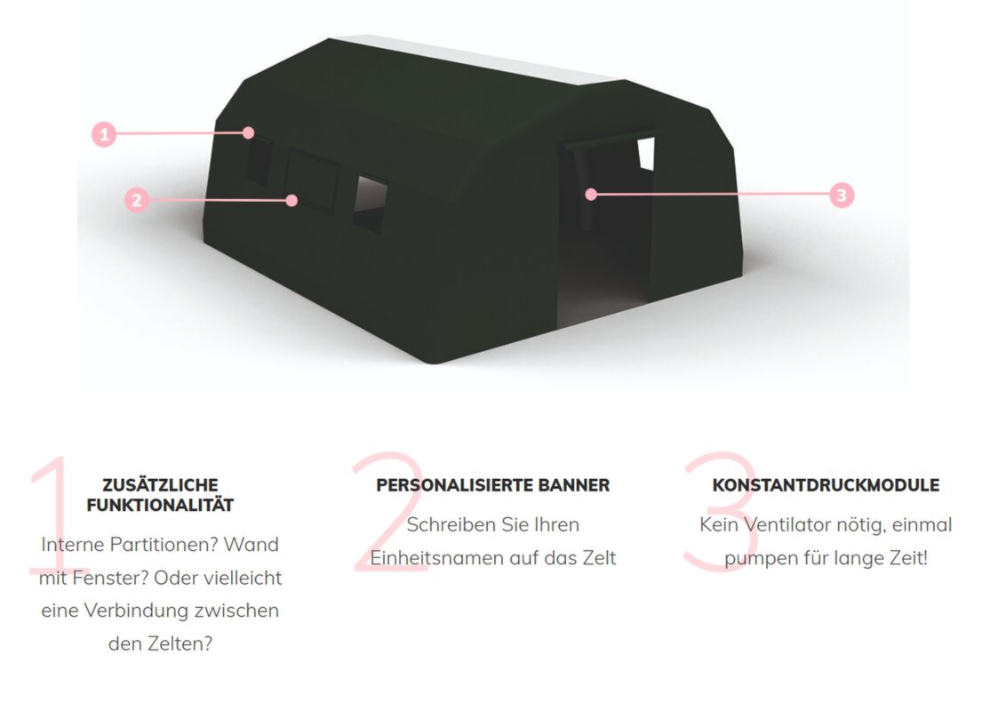 Einsatzzelt Militär Aufblasbar Einsatzzelt Militär Aufblasbar