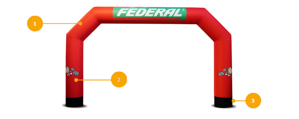 Aufblasbarer Torbogen Aufblasbarer Torbogen